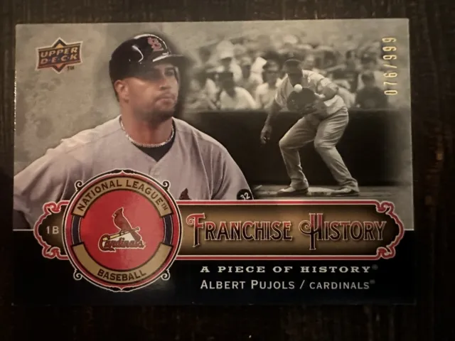 2009 UD Piece of History Albert Pujols Franchise History Card #FH-AP; #d /999