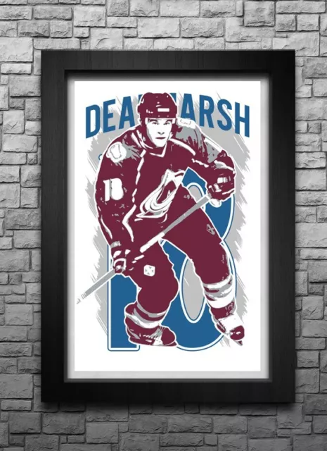 ADAM DEADMARSH art print/poster COLORADO AVALANCHE FREE S&H! JERSEY