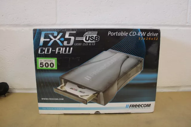 Freecom FX-5 CD-RW Recorder external drive New Sealed