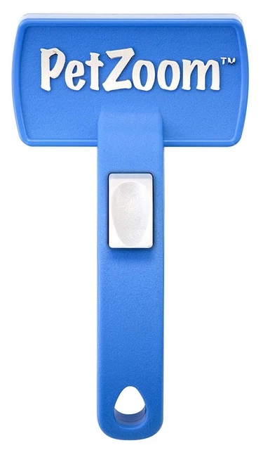 PetZoom Self Cleaning Grooming Brush with Bonus Pet Trimmer Large Pet Dog Brush