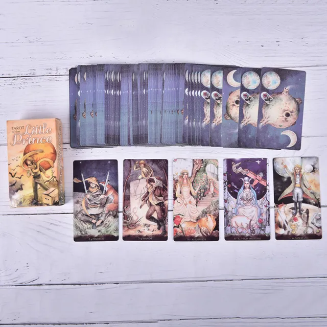 Tarot of the Little Prince Cards Deck Instructional Booklet Divination Moon-EL