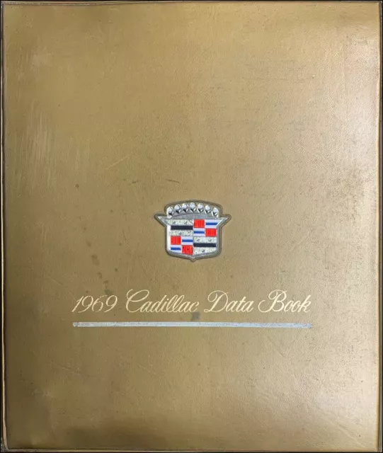 1969 Cadillac Data Book Dealer Showroom Album with Color and Upholstery Samples