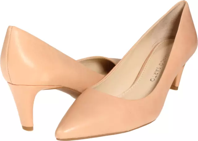 Franco Sarto Discreet Womens Pump Heel Sand Leather US size 7.5 M