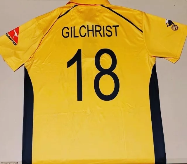 Adam Gilchrist 18 Australia One Day Cricket Jersey Xs-3Xl Size Range