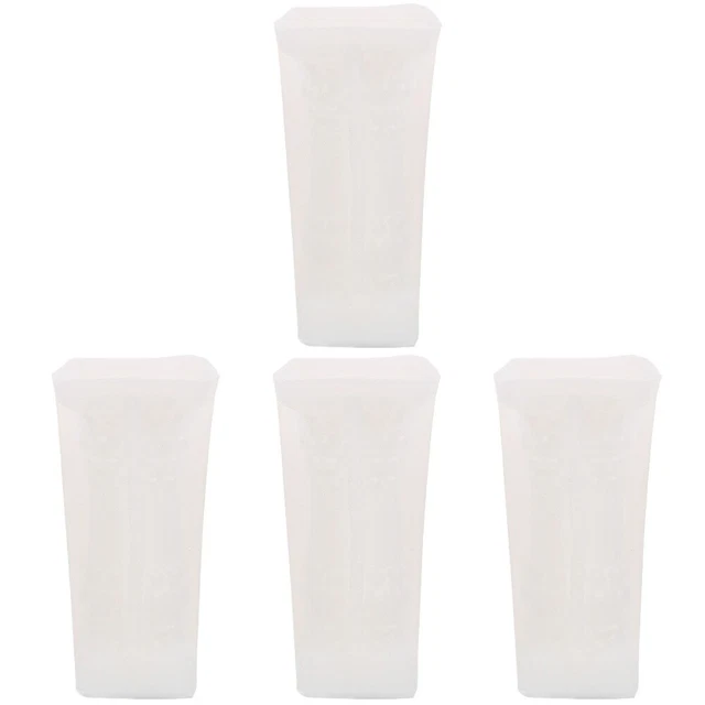 4x stampo decorativo riutilizzabile stampo costruzione stampo per produzione di candele artigianale