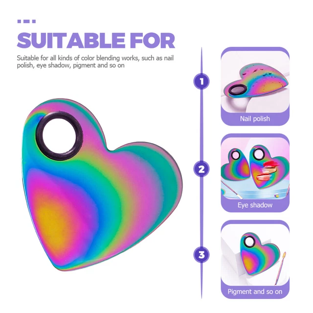 PIGMENT BOARD NAIL Gel Nails Makeup Palette Kit Sanitary Mixing Tools £