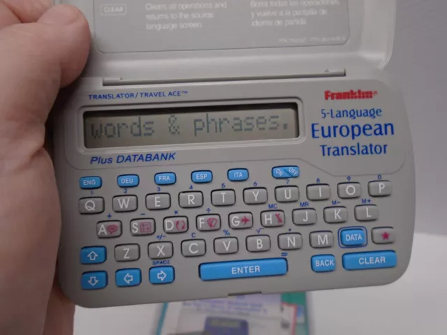 Franklin 5-Language European Translator TWE-106a 1998