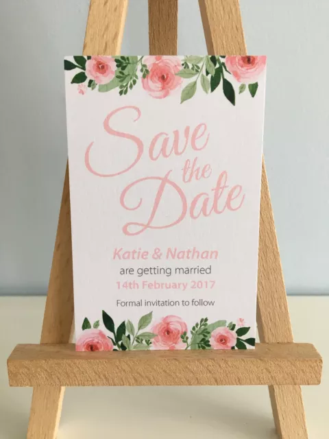 10 cartes de mariage magnétiques personnalisées Save the Date avec enveloppe