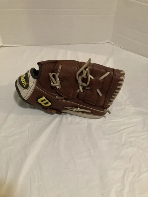 WILSON A735 ECCO Leather Baseball Glove Left Handed Lefty $30.00 - PicClick