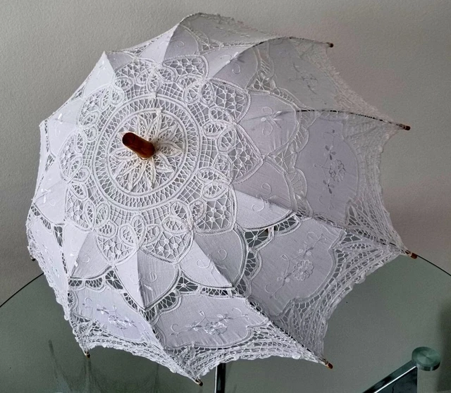 Ombrello bianco ombrello matrimonio per sposa