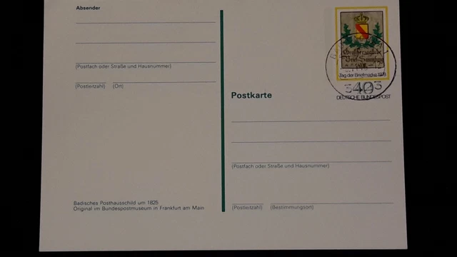 Ganzsache Amtliche Sonderpostkarte PSo5(-1), 1978  Posthausschild gebraucht