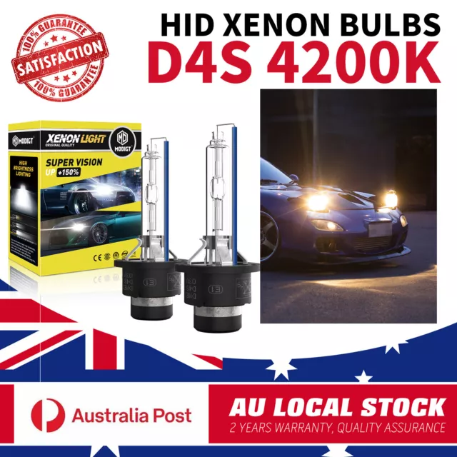 D4S Globes Xenon HID Headlight Bulbs For Toyota Land Cruiser Prado D-4D 2009-19