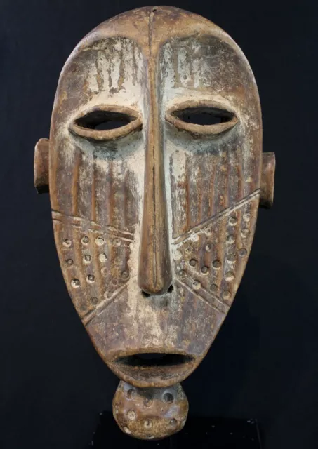 Art Africain Arts Premiers Tribaux - Masque de Guérison Lega Ex RDC - 33 Cms +++