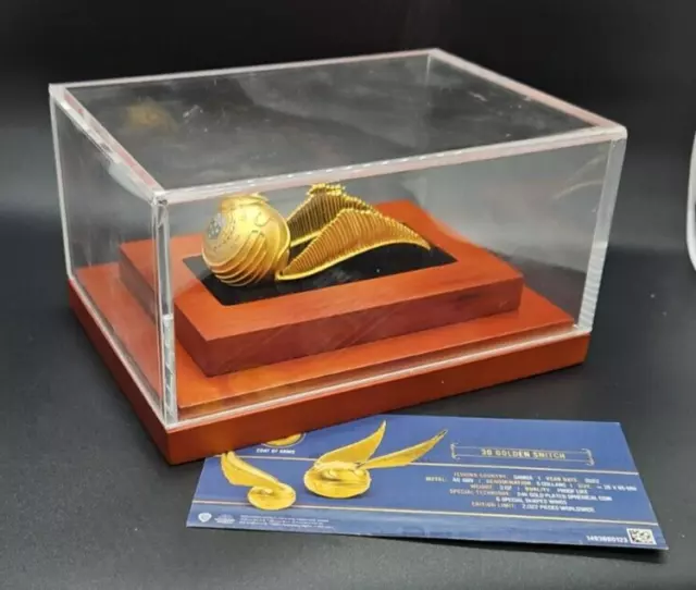 2022 Samoa 3 oz Silver Harry Potter Golden Snitch 3D Shaped Coin .999 Fine  (w/Box & COA)