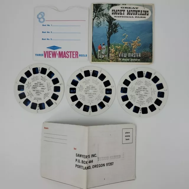 View-Master Great Smoky Mountains National Park 3 Reel Packet Sawyer's #A 889