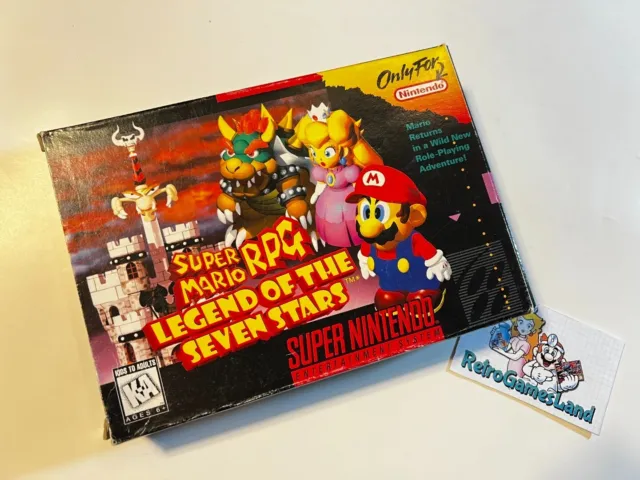 Super Mario RPG [Box + Manual ] - NTSC USA   - Super Nintendo SNES [NO GAME]