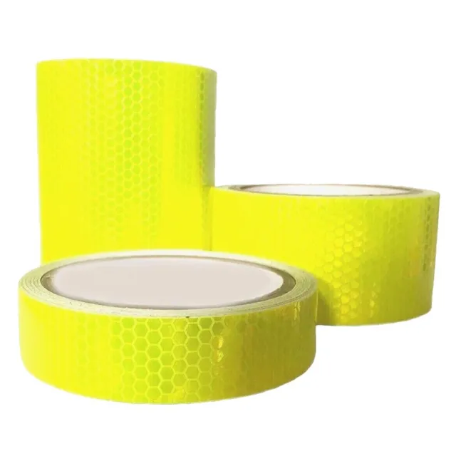 Yellow High Visibility Hi Vis Viz Self-Adhesive Reflective Tape - VAT Registered