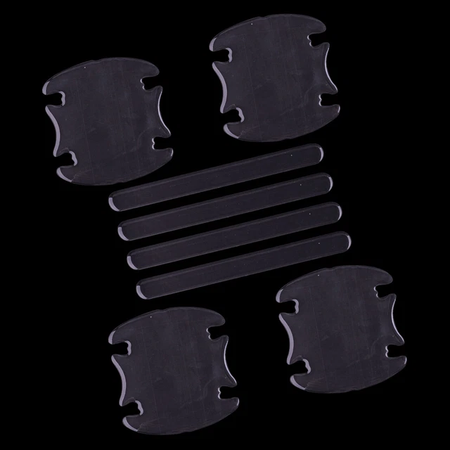 8pcs/set Clear Car Door Handle Bowl Sticker Protector Anti Scratch Cover Trim
