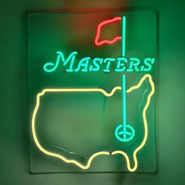 Masters Tournament Golf Neon Sign 20"x16" Light Lamp Visual Wall Bar