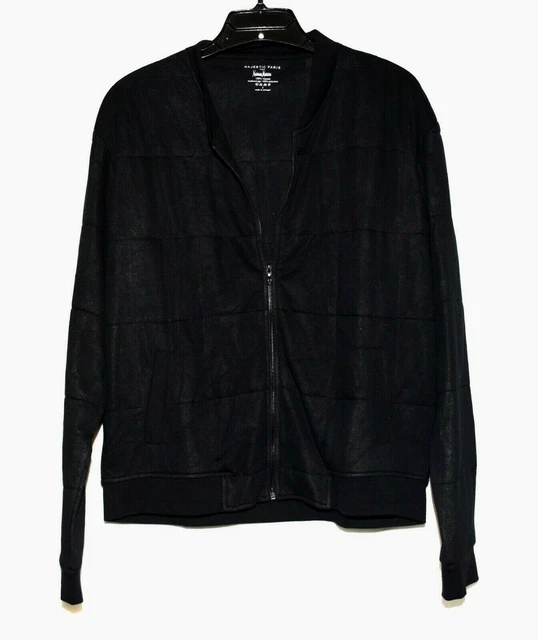 Majestic Paris for Neiman Marcus Black Puffy Rows Womens Jacket Size S Portugal