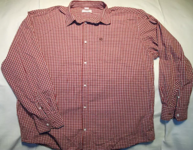 s.OLIVER ROT KARIERT FEINES  HERREN HEMD Gr. 3XL 58/60 47/48