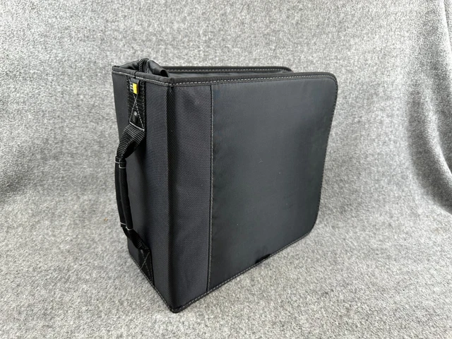 Case Logic Nylon CD/DVD Binder - Black - Holds 344 Discs
