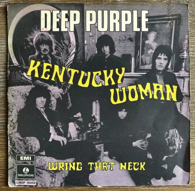 Deep Purple - Kentucky Woman / Wring That Neck - 45 Rpm Italy 1968 - Nm/Vg+