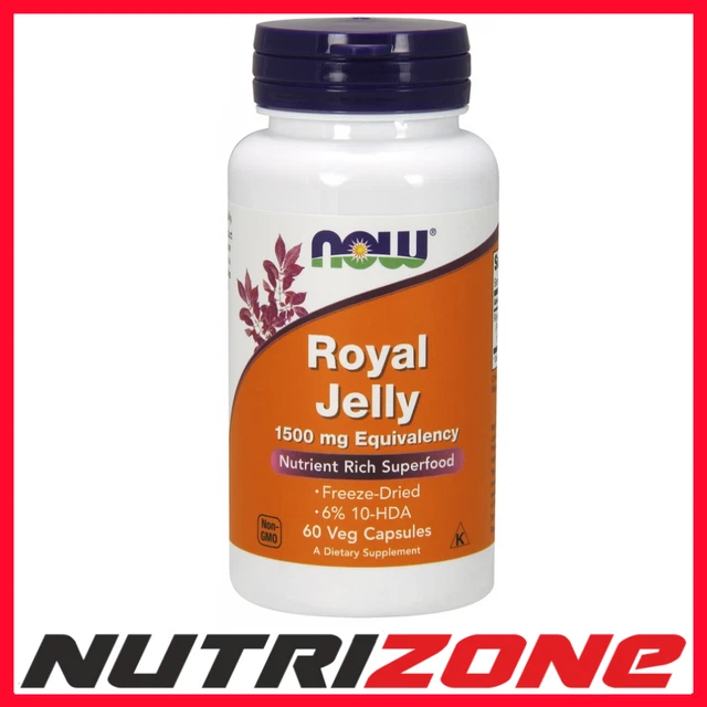 NOW FOODS ROYAL Jelly 1500mg Equivalency Super Food - 60 vcaps £25.40 ...