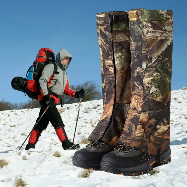 Advanced Ski Gaiters Cover for Hiking Boots in Extreme Winter Conditions