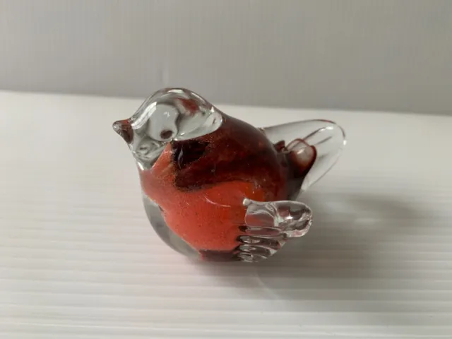 Glory Art Glass bird paperweight. Made on the Isle of Wight.