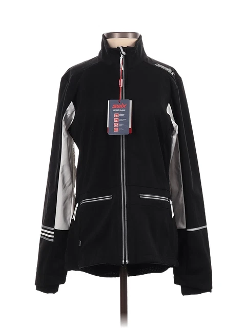 NWT Swix Women Black Track Jacket S