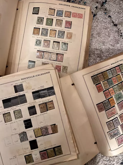 Lot 224 - GROSSE collection 3 albums COLONIES FRANCAISES cote + 36000 euro