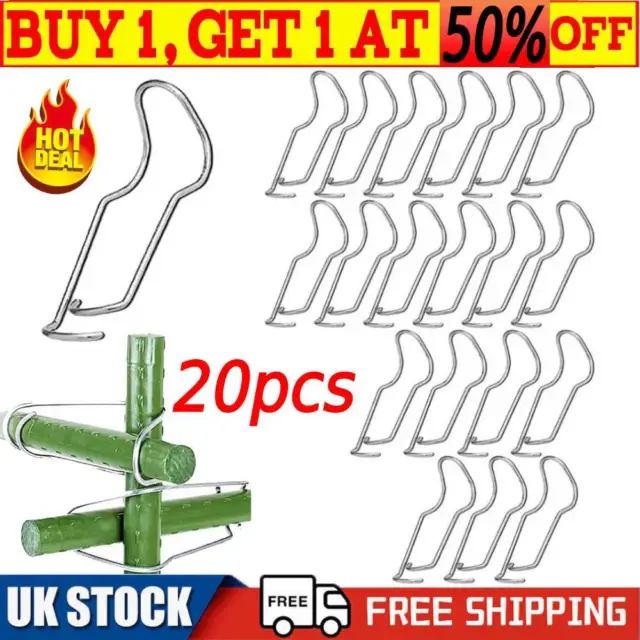 20X Plant Connecting Buckles Plant Cages Connector Vegetable Trellis Wire Clips