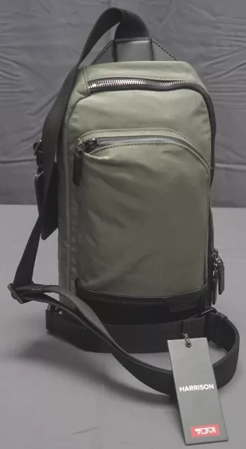 Tumi Brand Gregory Sling Green Harrison Travel Pack Shoulder Rucksack $350