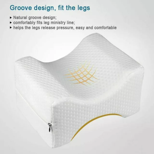 Memory Foam Leg Pillow Cushion Massage Hips Knee Support Pain Relief Pillow AU 3