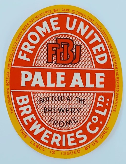 Frome United Breweries Pale Ale bottle label version 2