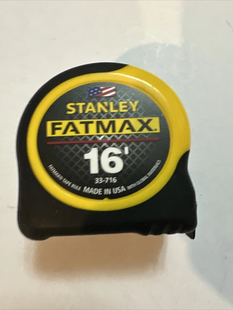 Stanley 33-716 FatMax Tape Rule, 16 Feet x 1-1/4 Inch, Yellow/Black
