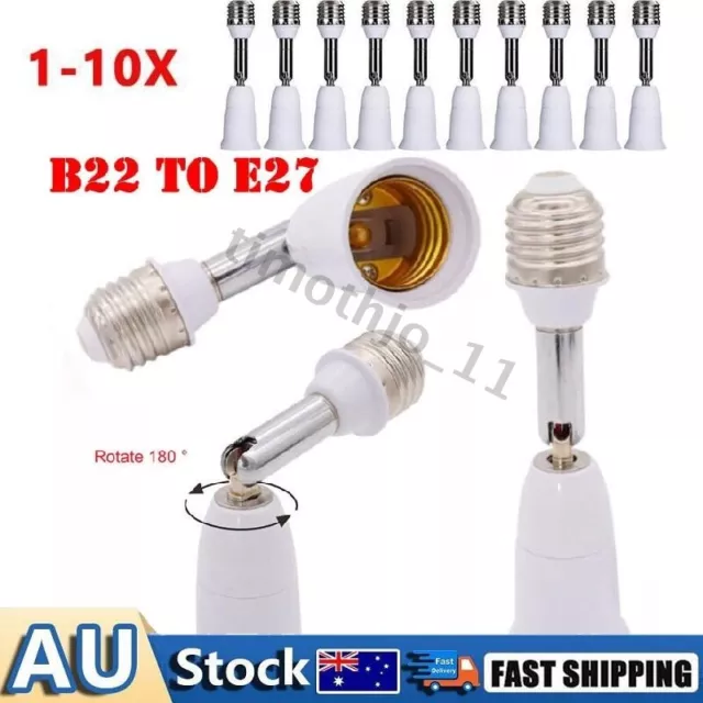 B22-E27 E27-E27 Extension Extender LED Light Bulb Lamp Adapter Socket Converters