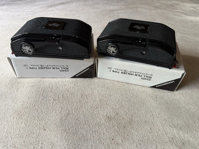 SET OF 2 [Exc+5] HORSEMAN 8EXP 120 Roll Film Back Holder 6x9 Type