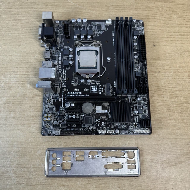 Used ASUS B150M-C LGA 1151 DDR4 Micro ATX Motherboard – With I/O Shield (Pulled From Working PC)