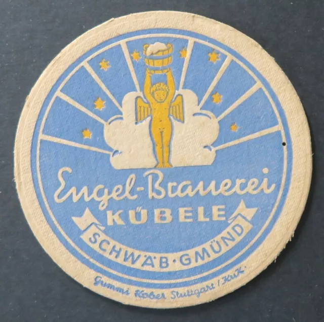 Ancien sous-bock bière ENGEL BRAUEREI FUBELE GMUND bier beermat 23