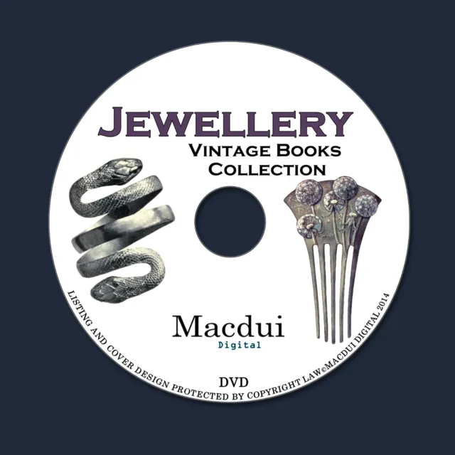 Jewellery Vintage Books Collection 69 PDF E-Books 1 DVD How to Make Gold Silver