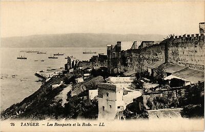 CPA ak tanger the ramparts and the roadstead morocco (796877)