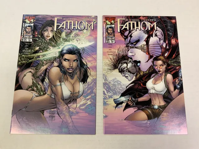 Fathom #12 Cover A & B Aspen Witchblade Lara Croft Tomb Raider Michael Turner