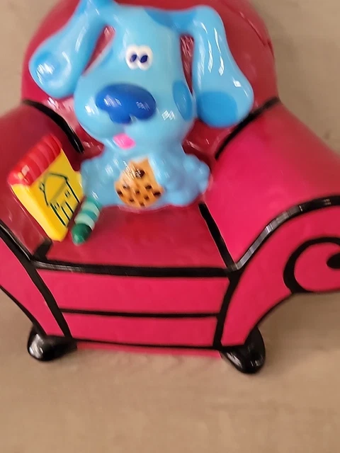 VINTAGE BLUE'S CLUES Ceramic Cookie Jar Nick Jr. Nickelodeon £38.78 ...