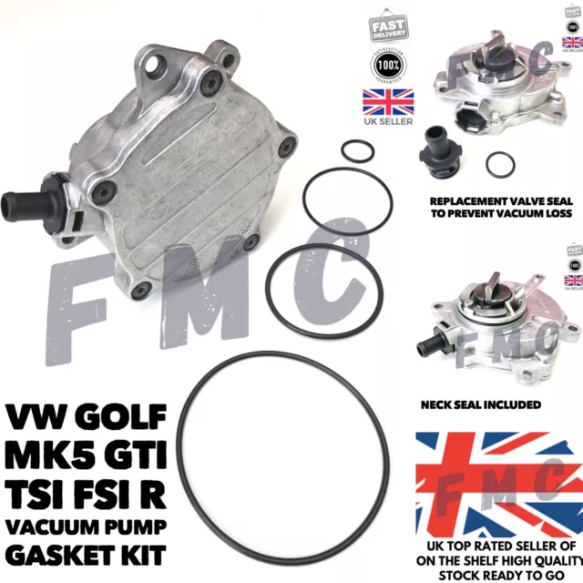 VW GOLF MK 5 2.0T GTI FSI R TFSI Vacuum Pump Gasket Seal Kit Volkswagen