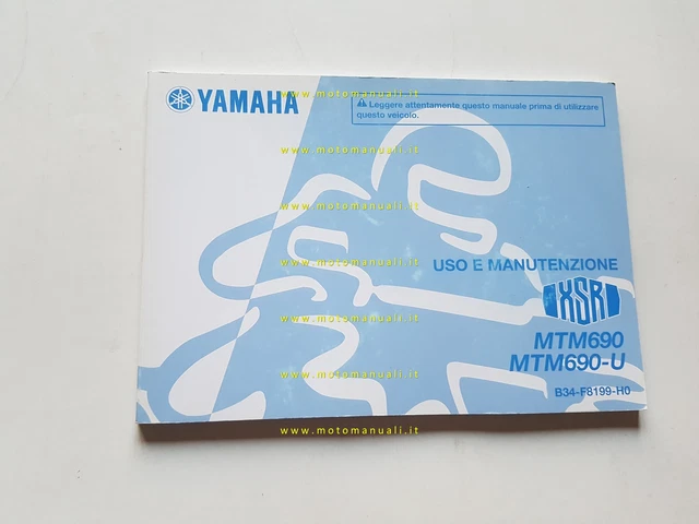 Yamaha XSR MTM 690 B34 2015 manuale uso manutenzione libretto originale italiano