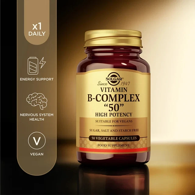 SOLGAR FORMULA VITAMIN B Complex 50 Vegetable Capsules £11.99 PicClick UK