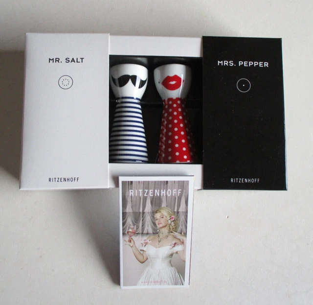 Produktbild von RITZENHOFF Salz & Pfeffer Streuer Mr. Salt & Mrs. Pepper - Keramik Design Von Pietro Chiera