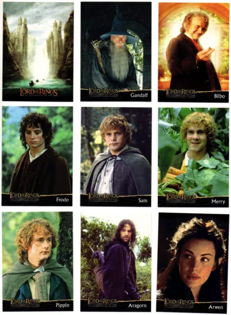2001 Topps Lord of the Rings The Fellowship of the Ring Base Card You Pick